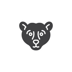 Bear head vector icon