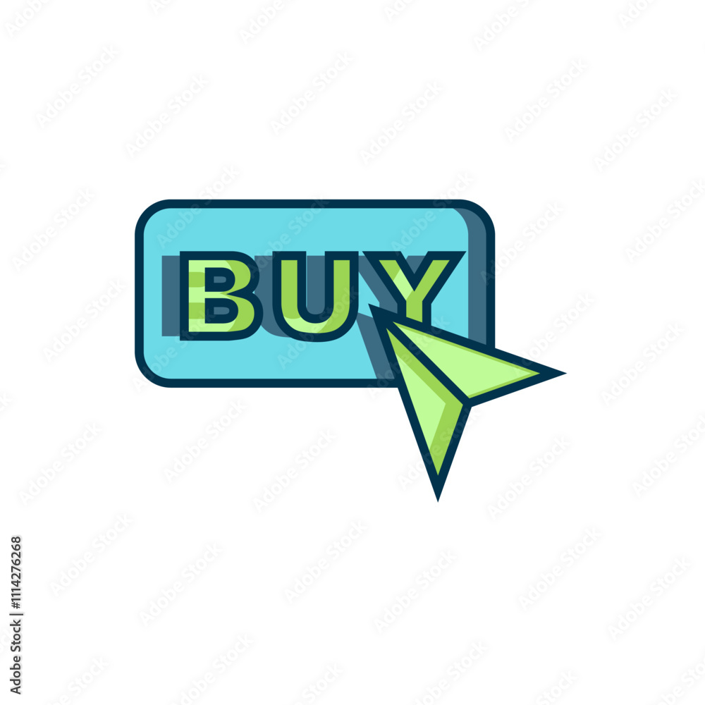 Aufkleber filled outline buy button icon isolated on white background. flat filled outline style with shadow. 