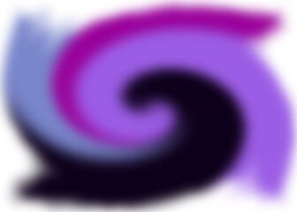 An abstract colorful transparent swirl shape spiral design element.