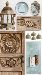 moodboard interior Thaistyle room