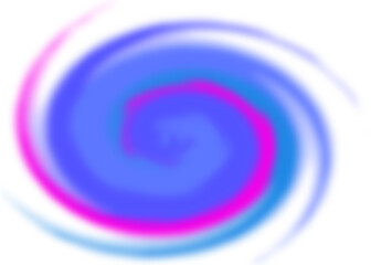 An abstract colorful transparent swirl shape spiral design element.