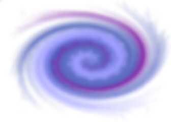 An abstract colorful transparent swirl shape spiral design element.