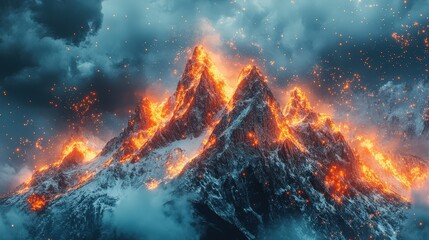 Fototapeta premium Creative Blending Photography: Merging Real and Abstract Elements