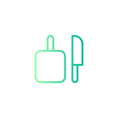 Obraz premium cutting board gradient icon