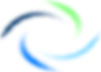 An abstract colorful transparent swirl shape spiral design element.