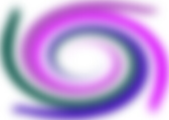 An abstract colorful transparent swirl shape spiral design element.