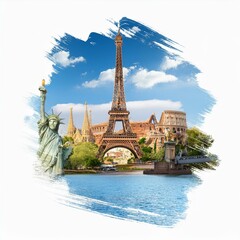 Obraz premium World Famous Place Travel Background Images