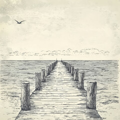 Fototapeta premium Pier view