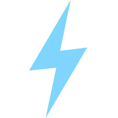 light blue electrical symbol