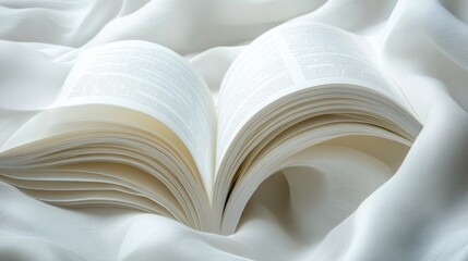 Book publication textured white background.