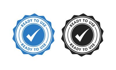 Ready to use badge design template illustration