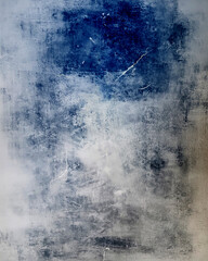 blue stains on concrete