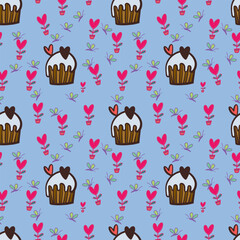 Valentine pattern, love heart, romantic pattern, heart design, cupid arrow, valentine's day