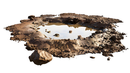 Fototapeta premium mud puddle png