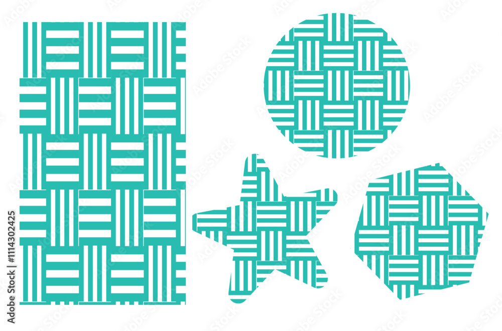 Poster geometric pattern, seamless pattern design