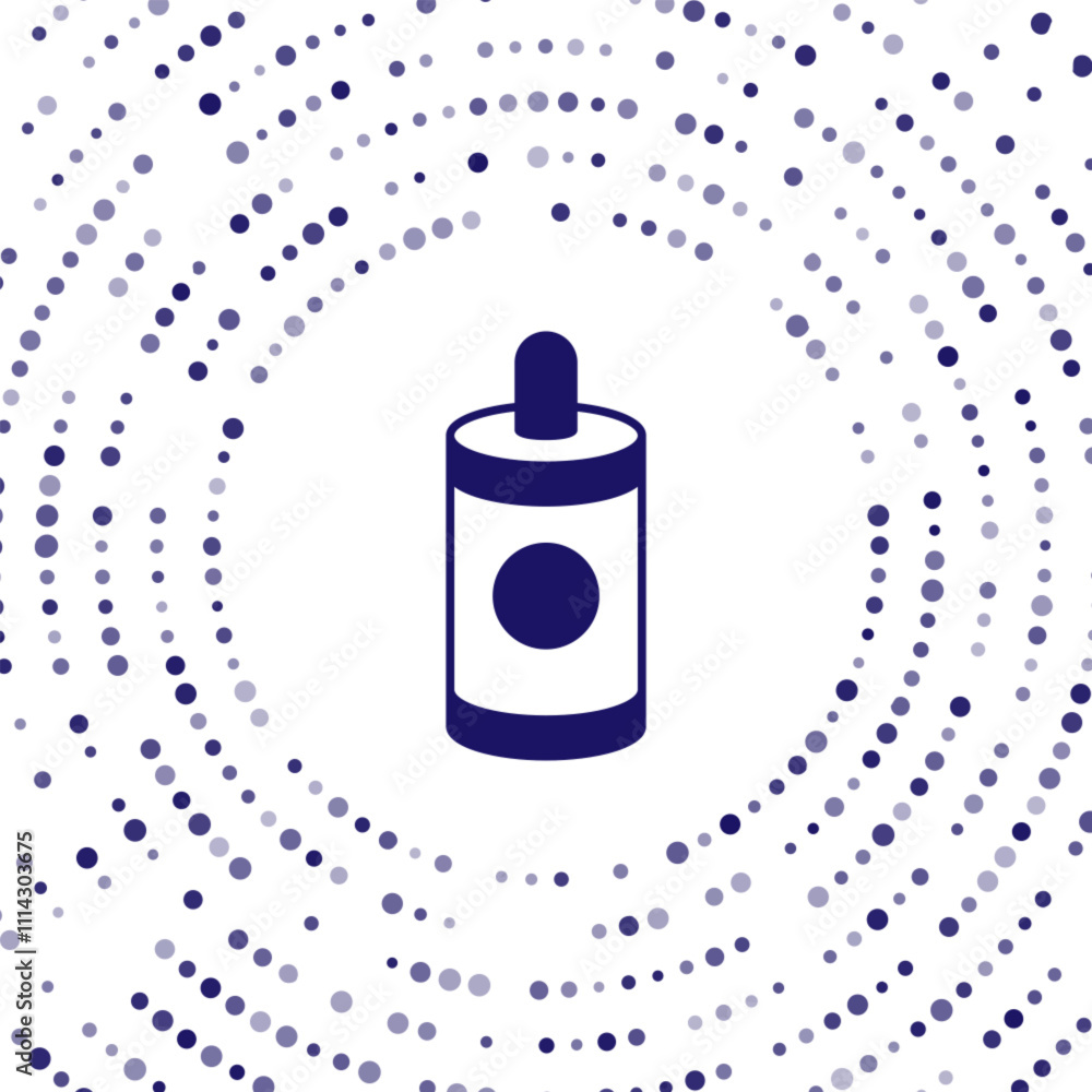 Aufkleber blue firework icon isolated on white background. concept of fun party. explosive pyrotechnic symbol.