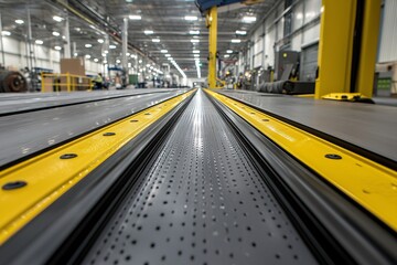 Industrial Factory Conveyor Belt System Manufacturing Process Automated Production Line