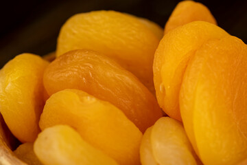 sweet dried fruits dried pieces of pitted apricots