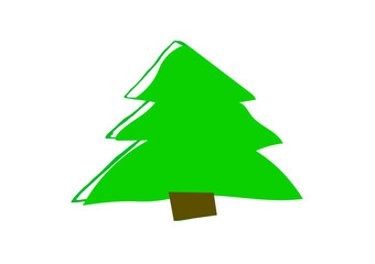 green christmas tree