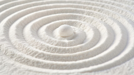Zen Garden Symmetrical sand patterns Peaceful