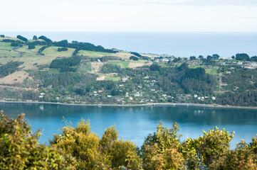 Fototapeta premium Beautiful landscape in the Southern New Zealand - Dunedin
