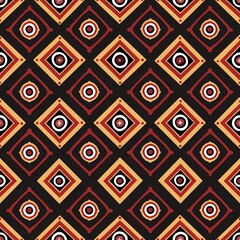 Abstract Geometric Pattern Red Black Gold Design