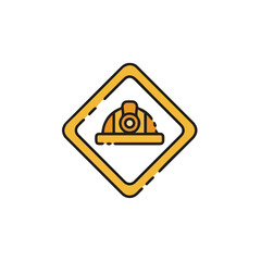 Warning attention icon symbol vector image Illustration