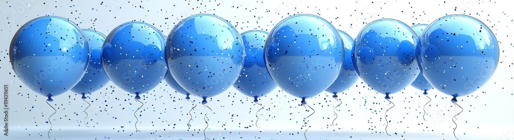 Poster an isolated modern 3d blue chat bubble in the form of a dialog balloon, used for comments or discuss