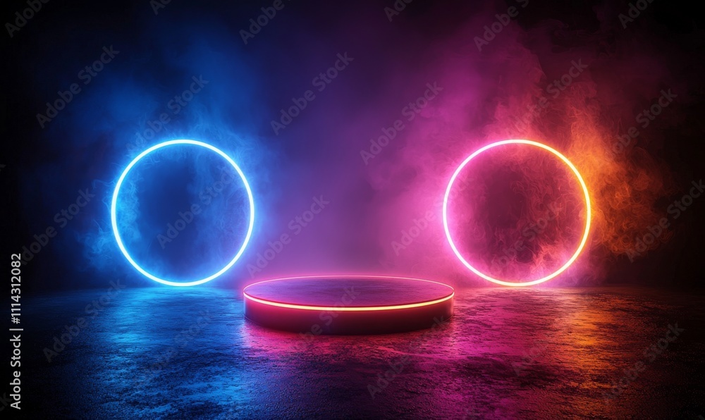 Poster a realistic modern rendering of the sun or moon's edge behind a planet's shadow, enhanced with smoke