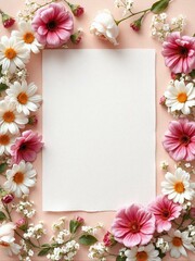 frame of daisies