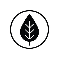 Leaf Vector Icon – AI-Generated Nature Clipart & Leaf Design Illustration