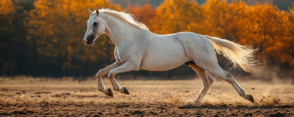 Horse stallion running animal.
