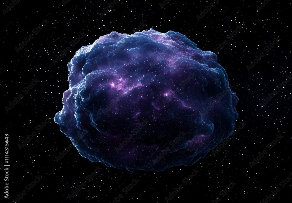 Poster the background of the image portrays an unending outer space with numerous nebulae and galaxies.