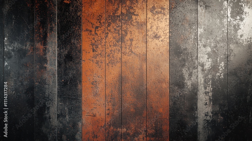 Poster dark and moody rustic scene with bold textures and rugged appearance for creative projects