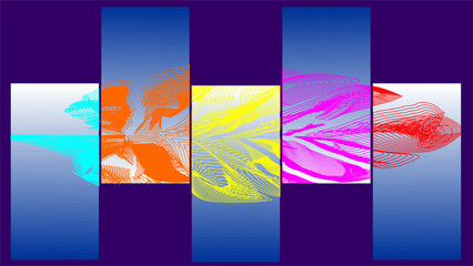 Flowing Abstract Art with Nature and Cosmic Elements-19