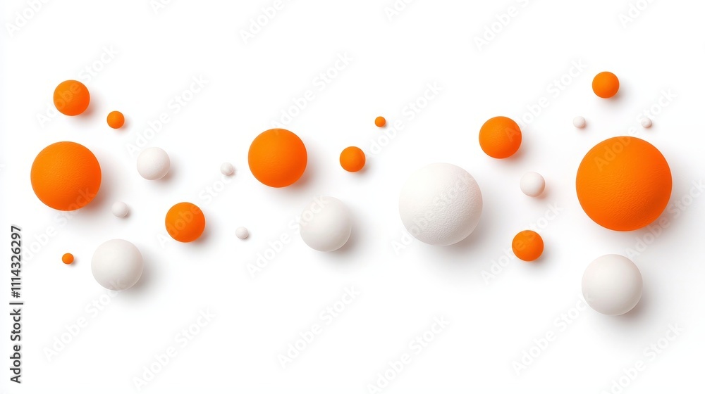 Poster a design with abstract circular elements and a palette of warm colors.