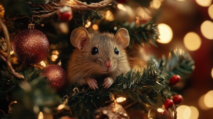 Christmas rat christmas tree festival.