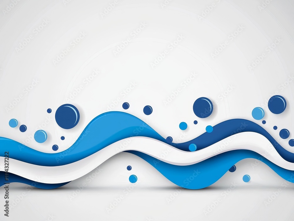 Poster a series of dotted lines create a smooth, energetic visual pattern.