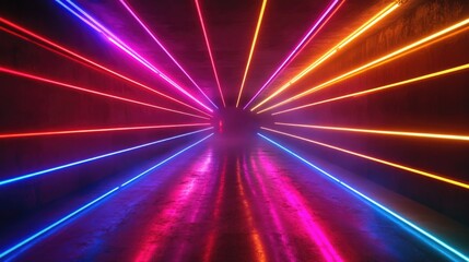 Colored Light Tunnel