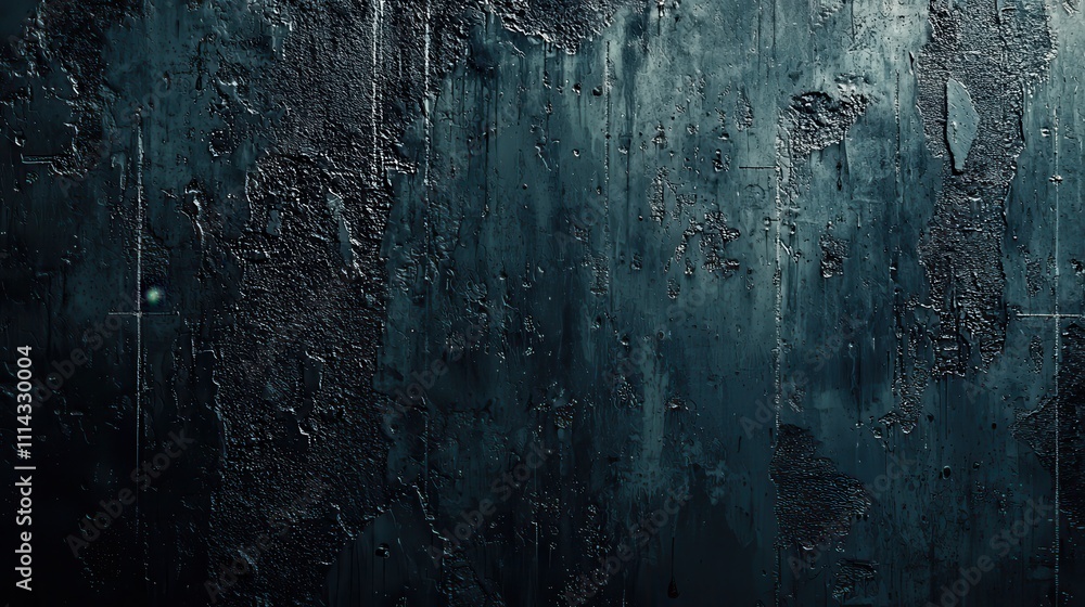 Aufkleber dark and moody textured background with rugged and uneven surface in monochrome tone