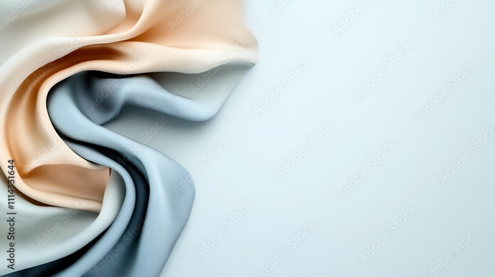 Aufkleber serene abstract gradient texture on neutral gray background