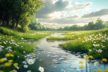 landscape with river