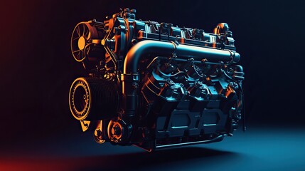 Fototapeta premium Powerful Engine