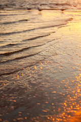 beautiful sunset over the sea