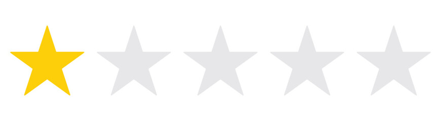 Product rating or customer review with gold stars set collection. Graphic symbol flat design interface illustration elements for app ui ux web banner button vector isolated on white background 