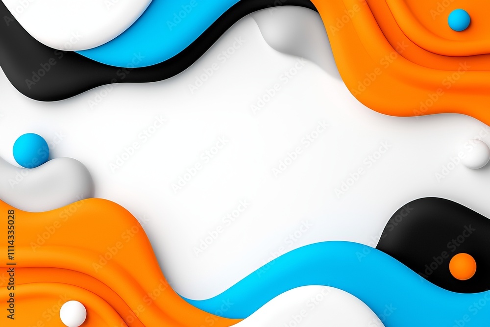 Poster dynamic visual effects are created by abstract patterns in vivid colors that swirl.