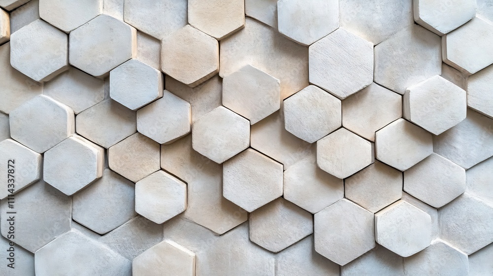 Poster sleek and modern abstract hexagonal pattern background