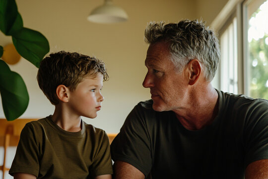 serious father-son talk, rigorous fatherhood