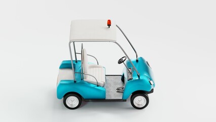Realistic 3D golf cart model with detailed textures and design, perfect for animations, visualizations, and marketing. Includes electric, luxury, and off-road styles. Ideal for creative and profession