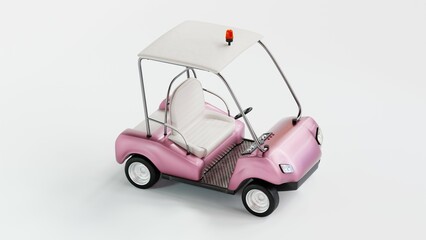 Realistic 3D golf cart model with detailed textures and design, perfect for animations, visualizations, and marketing. Includes electric, luxury, and off-road styles. Ideal for creative and profession